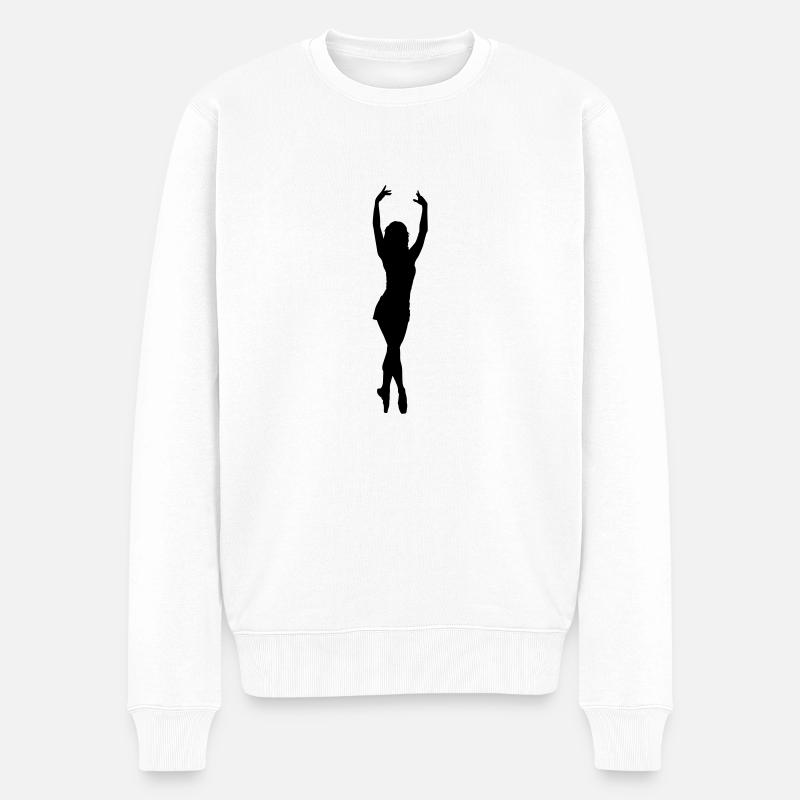 dance ballett - Pull Premium bio Homme - blanc