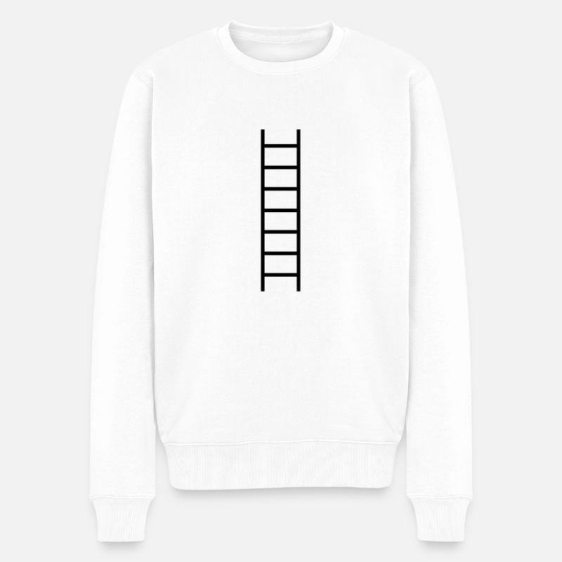 Ladder - Männer Premium Bio Pullover - Weiß