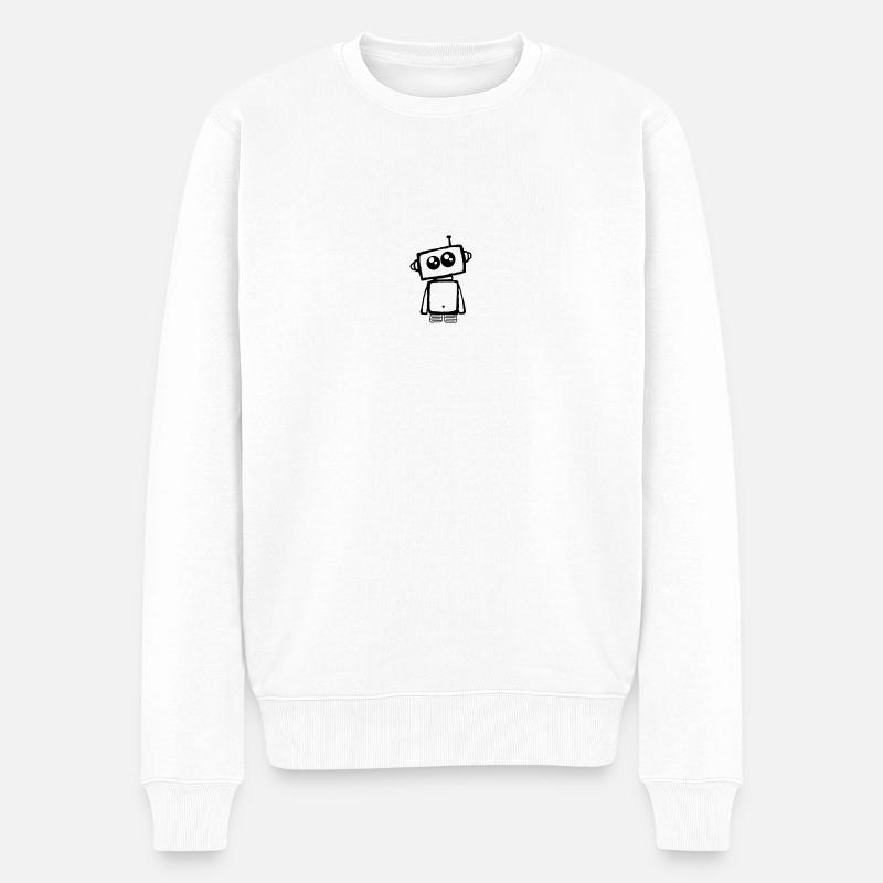 Ai Robot - Pull Premium bio Homme - blanc