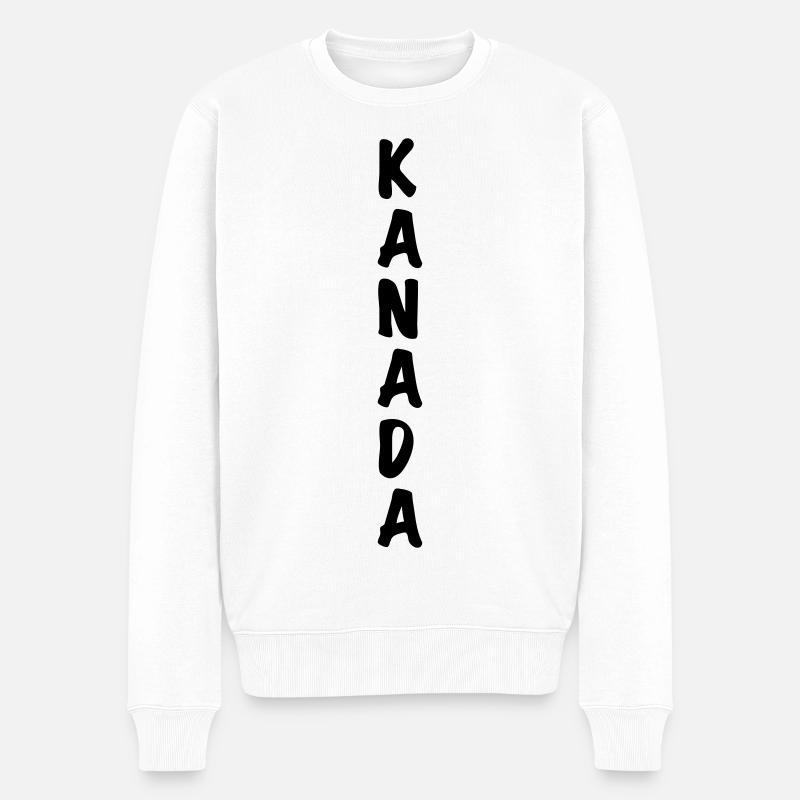 Kanada - Männer Premium Bio Pullover - Weiß