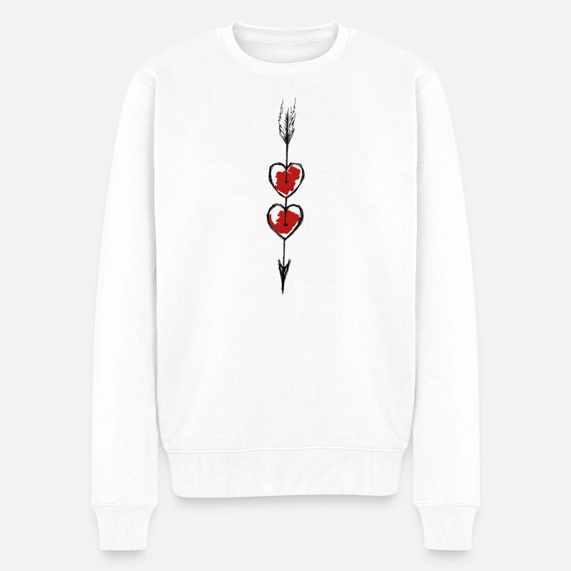 Tohether Forever - Männer Premium Bio Pullover - Weiß