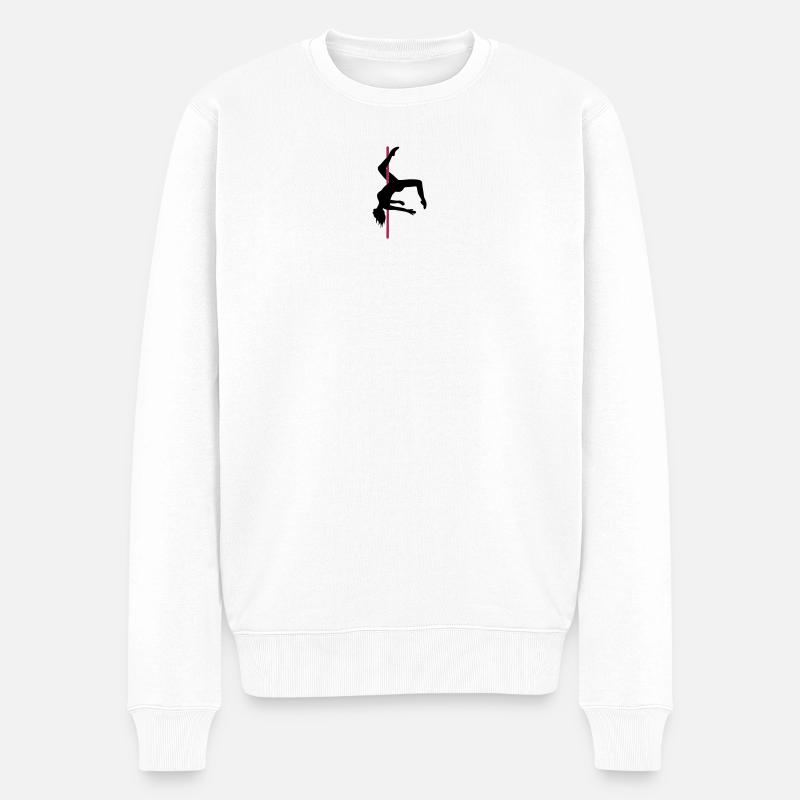 Poledance Scorpio - Männer Premium Bio Pullover - Weiß