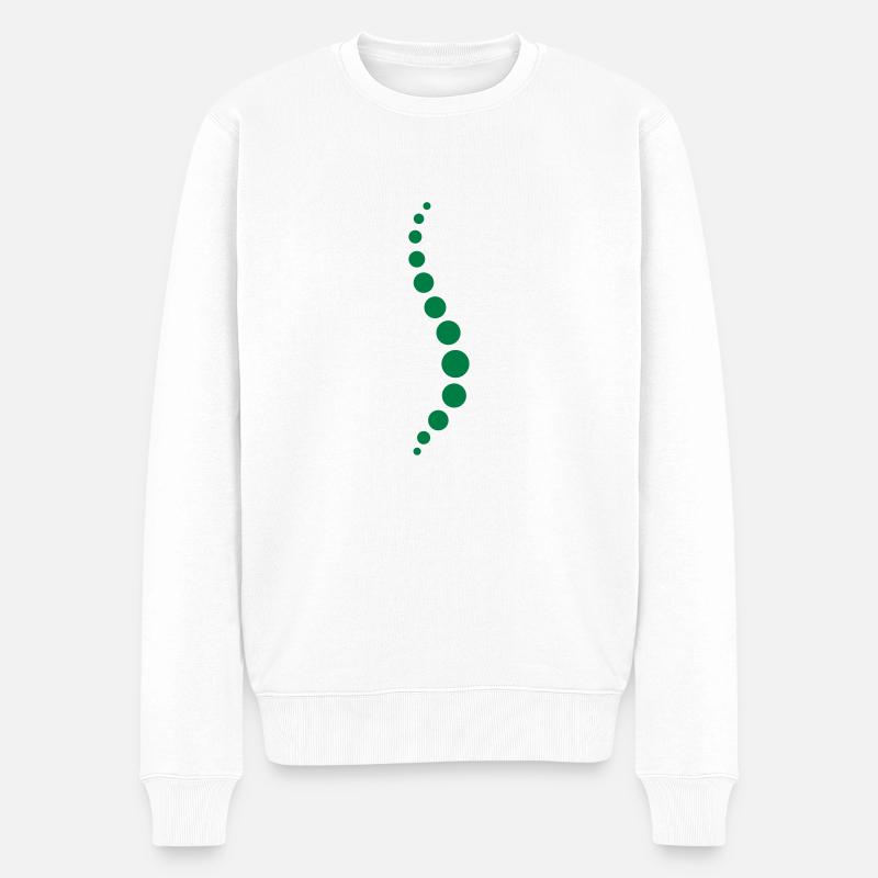 Physio 8 Logo - Männer Premium Bio Pullover - Weiß