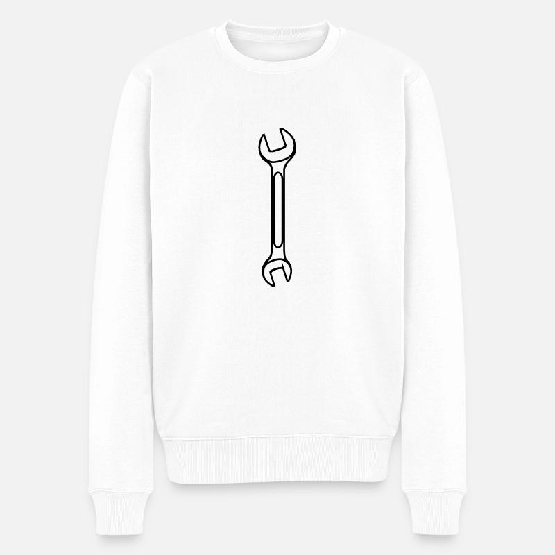 clé - Pull Premium bio Homme - blanc