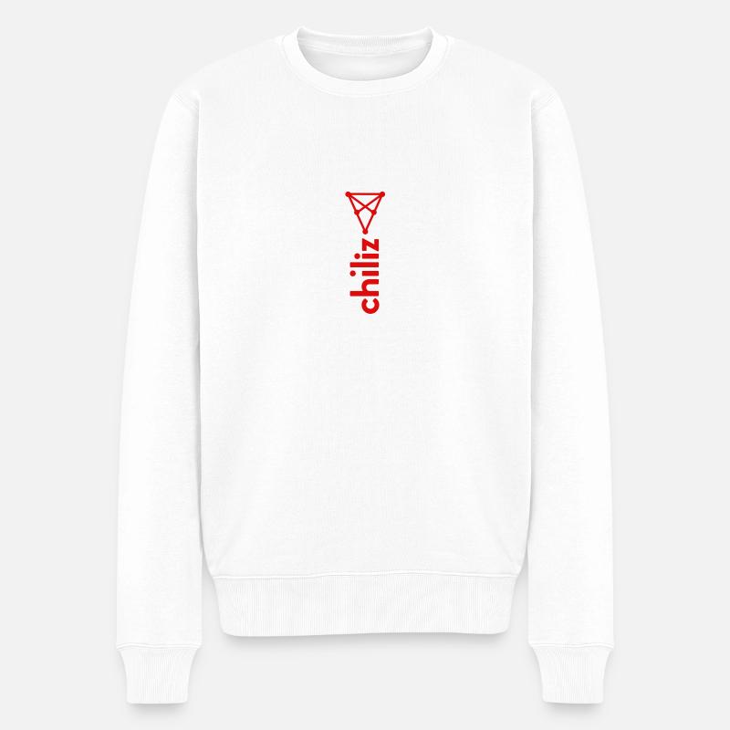 Chiliz Vertical - Pull Premium bio Homme - blanc