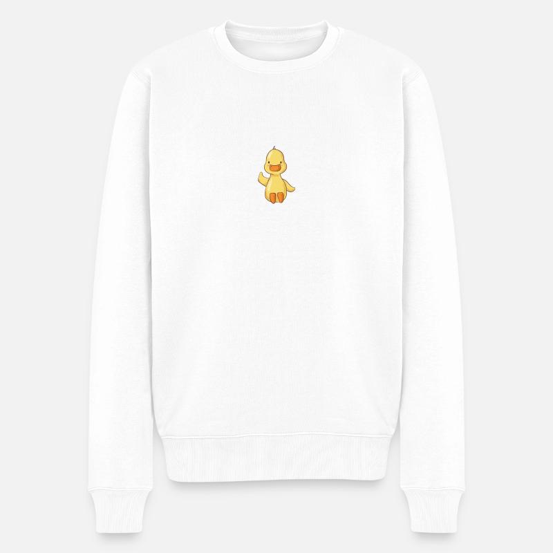 Canard qui agite - Pull Premium bio Homme - blanc