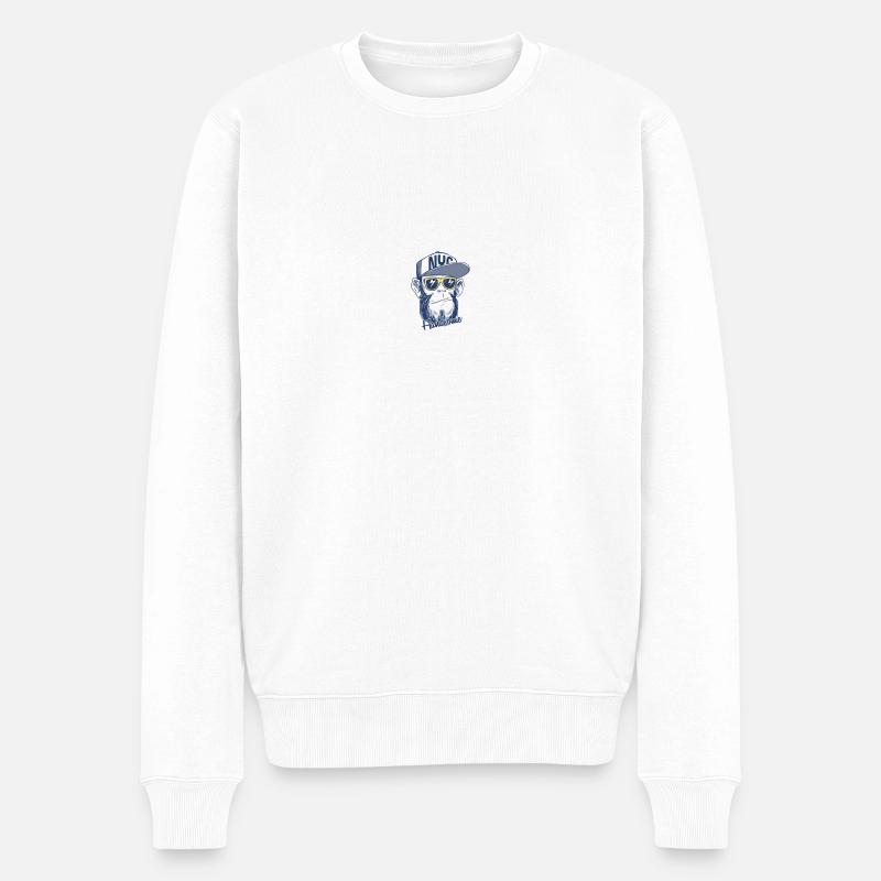 NYC Neues T-Shirt - Männer Premium Bio Pullover - Weiß