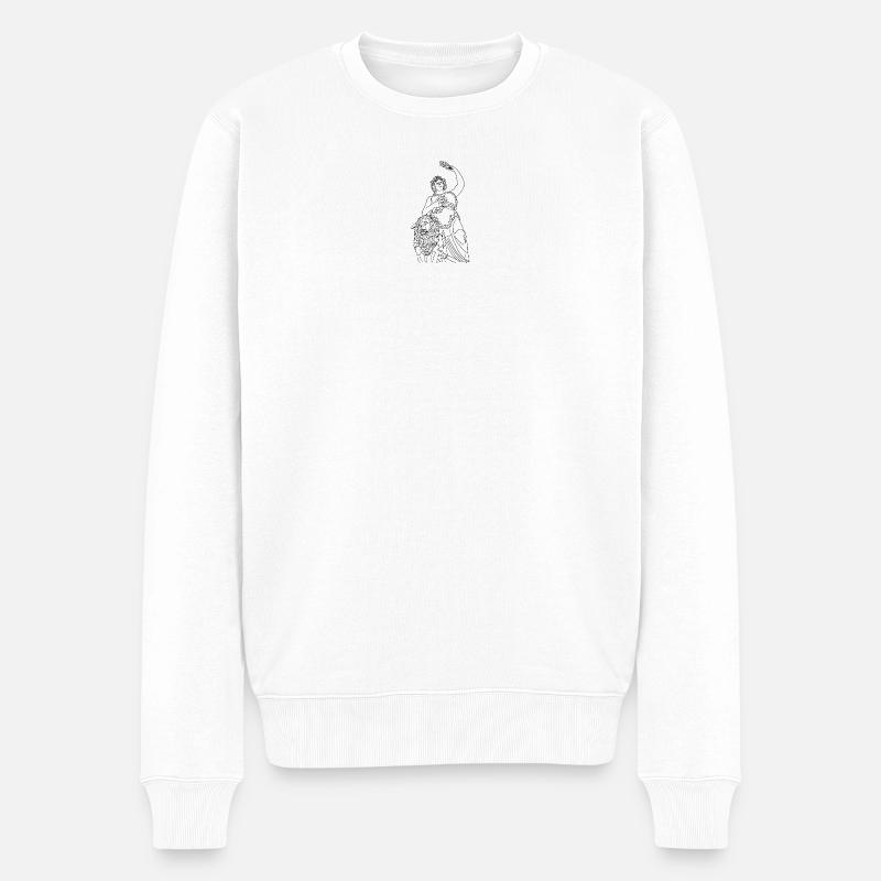 Bavière Munich Bavière Silhouette - Pull Premium bio Homme - blanc