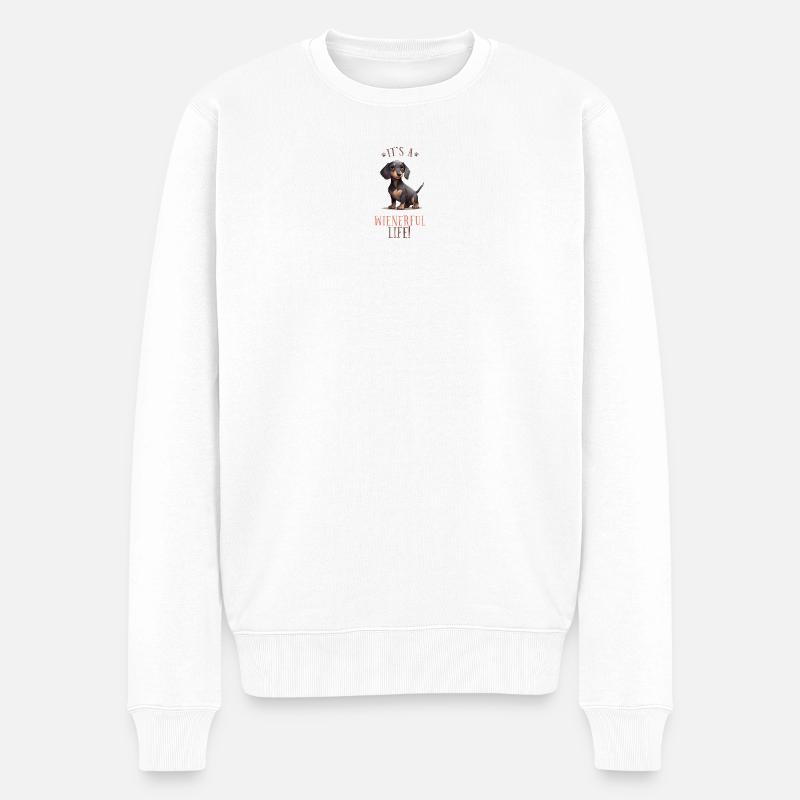 C’est une vie étrange - Pull Premium bio Homme - blanc