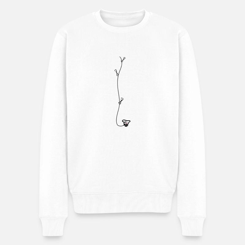 Free Climbing - Männer Premium Bio Pullover - Weiß