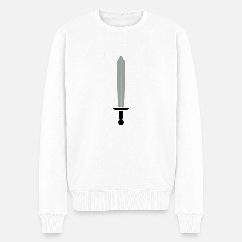 épée bichrome - Pull Premium bio Homme - blanc