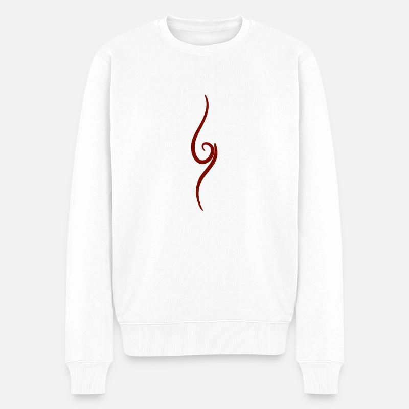 Anime Design. - Männer Premium Bio Pullover - Weiß