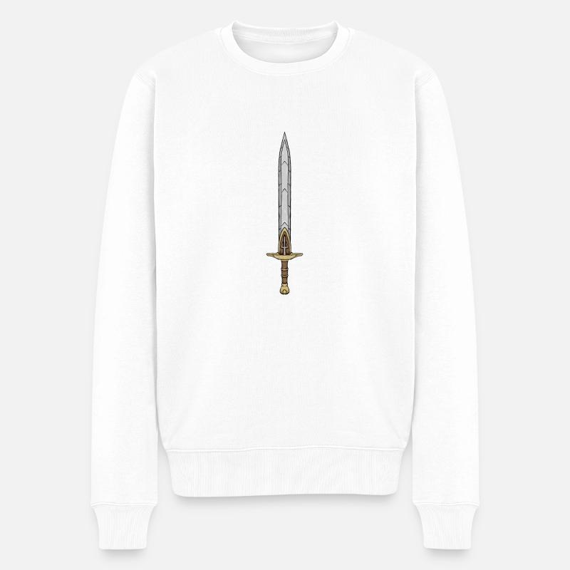 Épée de gladiateur - Pull Premium bio Homme - blanc