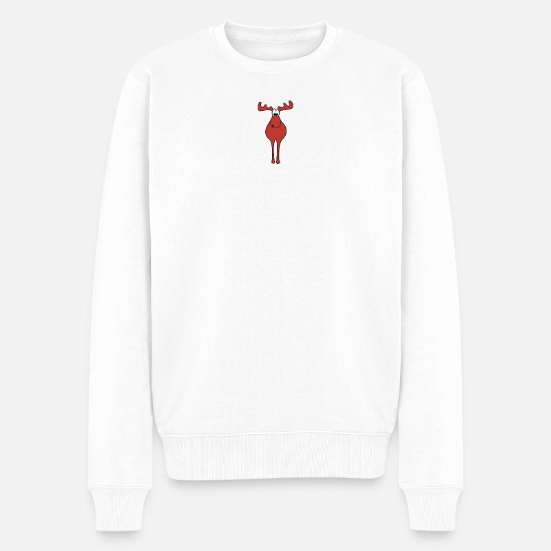 Noël de l’orignal - Pull Premium bio Homme - blanc