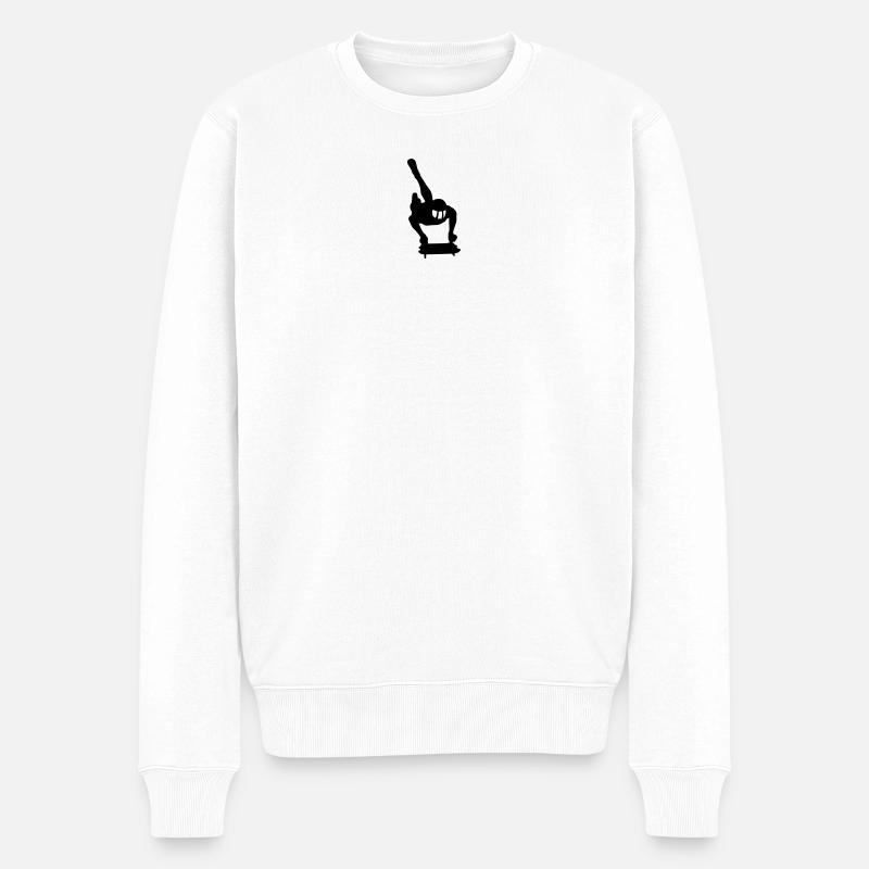 skeleton - Pull Premium bio Homme - blanc