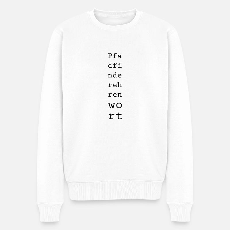 Pfadfinderehrenwort - Männer Premium Bio Pullover - Weiß