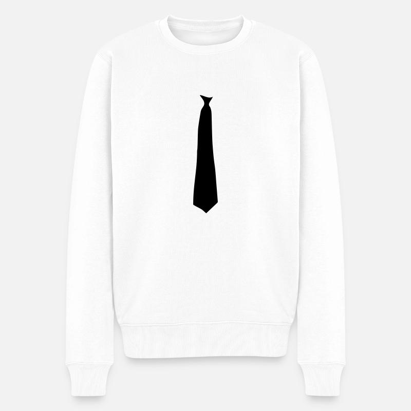 tie - Pull Premium bio Homme - blanc