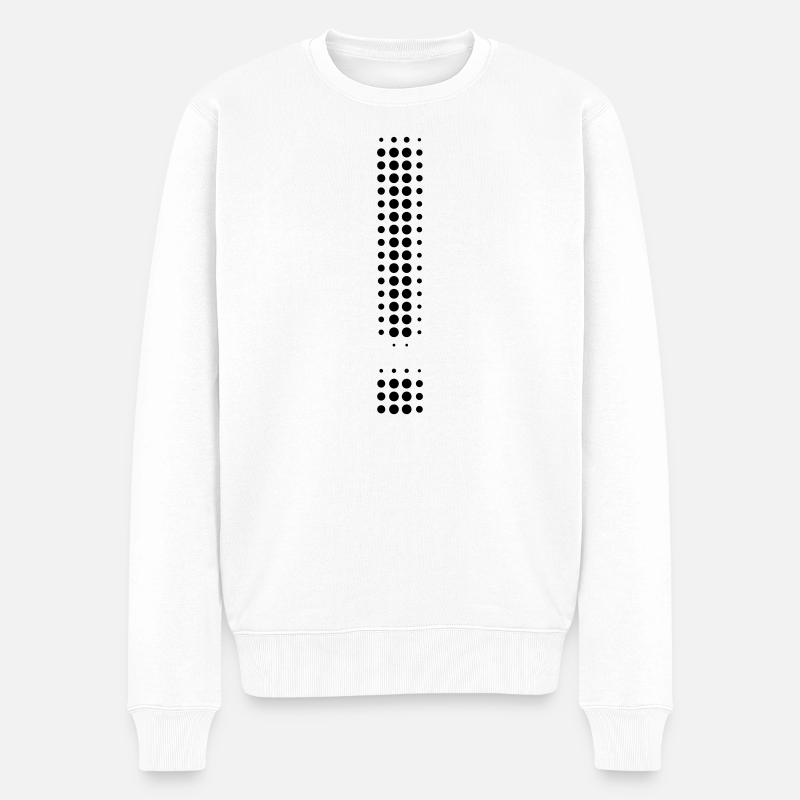 Point d’exclamation - Pull Premium bio Homme - blanc