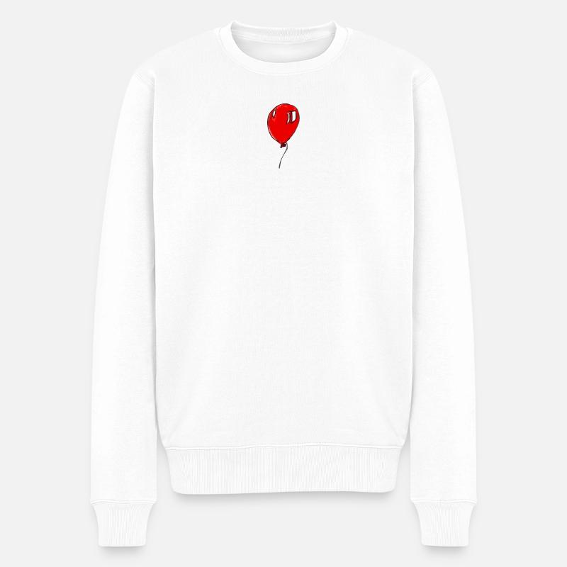 luftballon baloon - Männer Premium Bio Pullover - Weiß