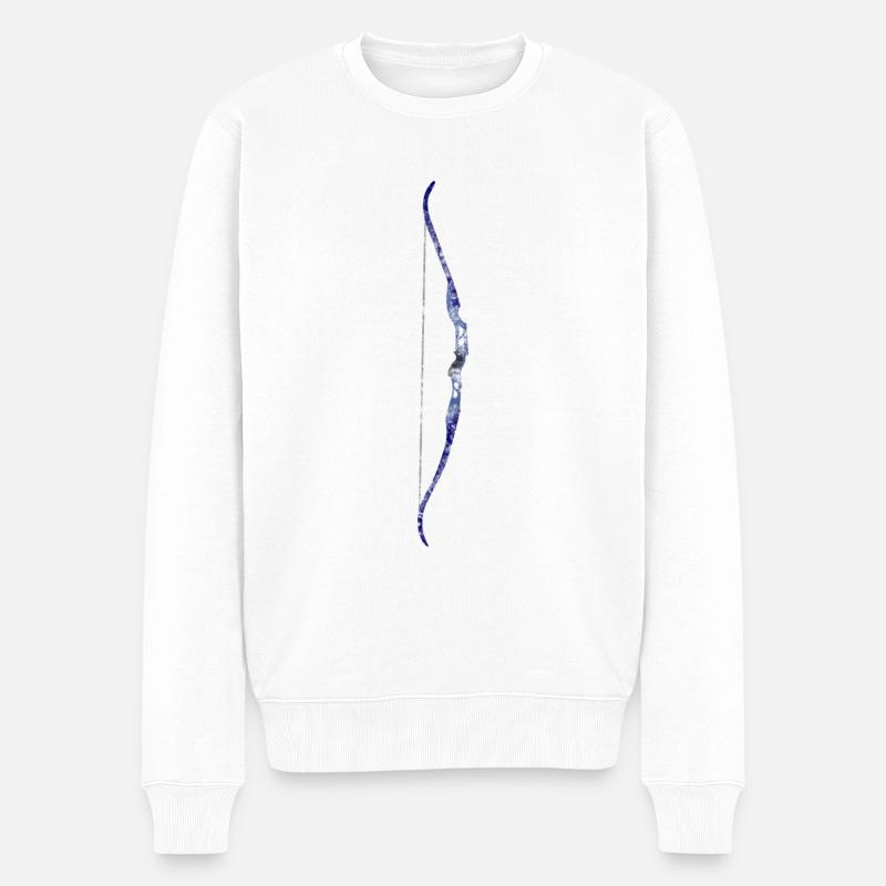 Archer de tir à l'arc classique - Pull Premium bio Homme - blanc