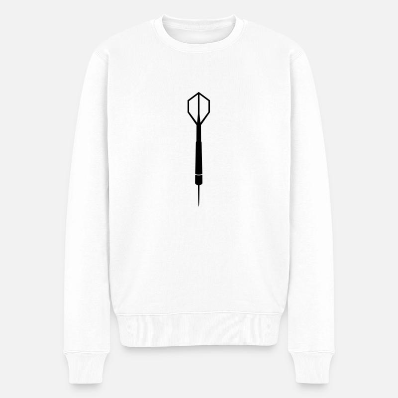 Dart - Männer Premium Bio Pullover - Weiß