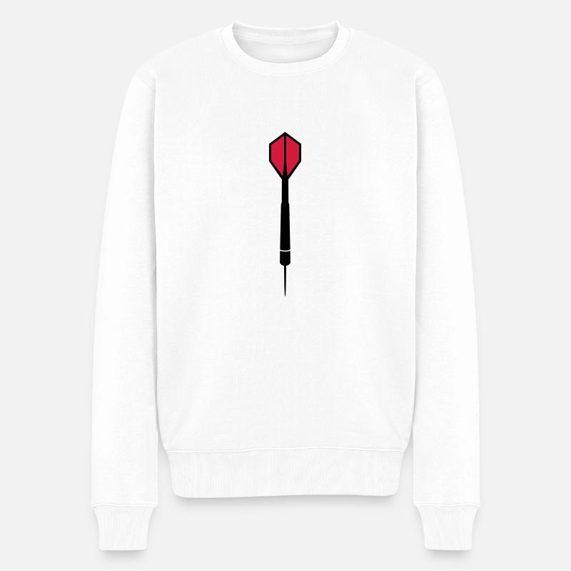 Dart - Männer Premium Bio Pullover - Weiß