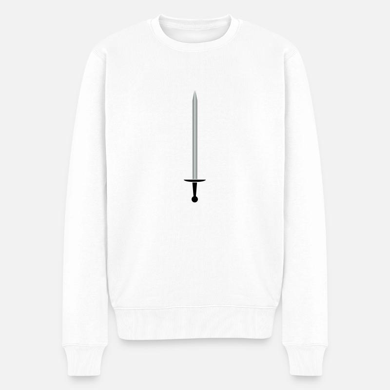 épée bichrome - Pull Premium bio Homme - blanc