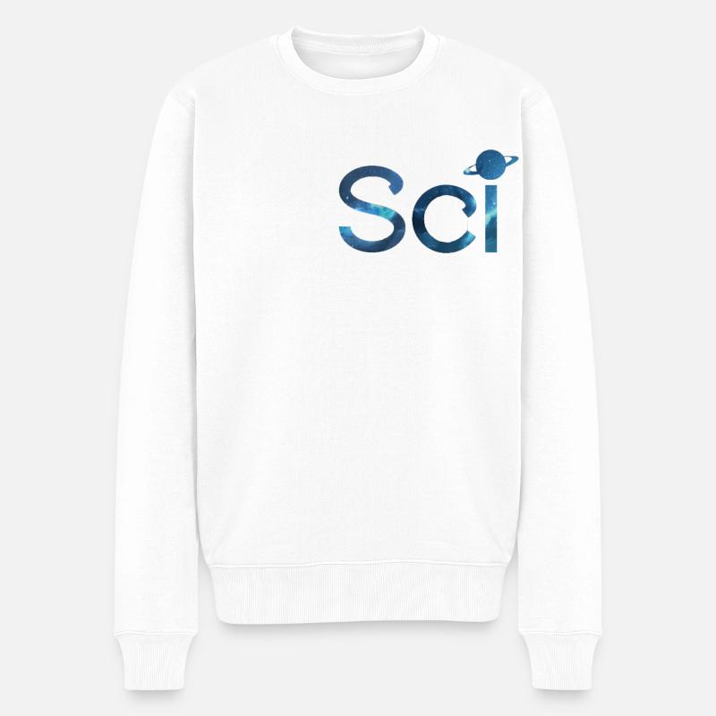"Sci" Scicraft Server Marchandise - Pull Premium bio Homme - blanc