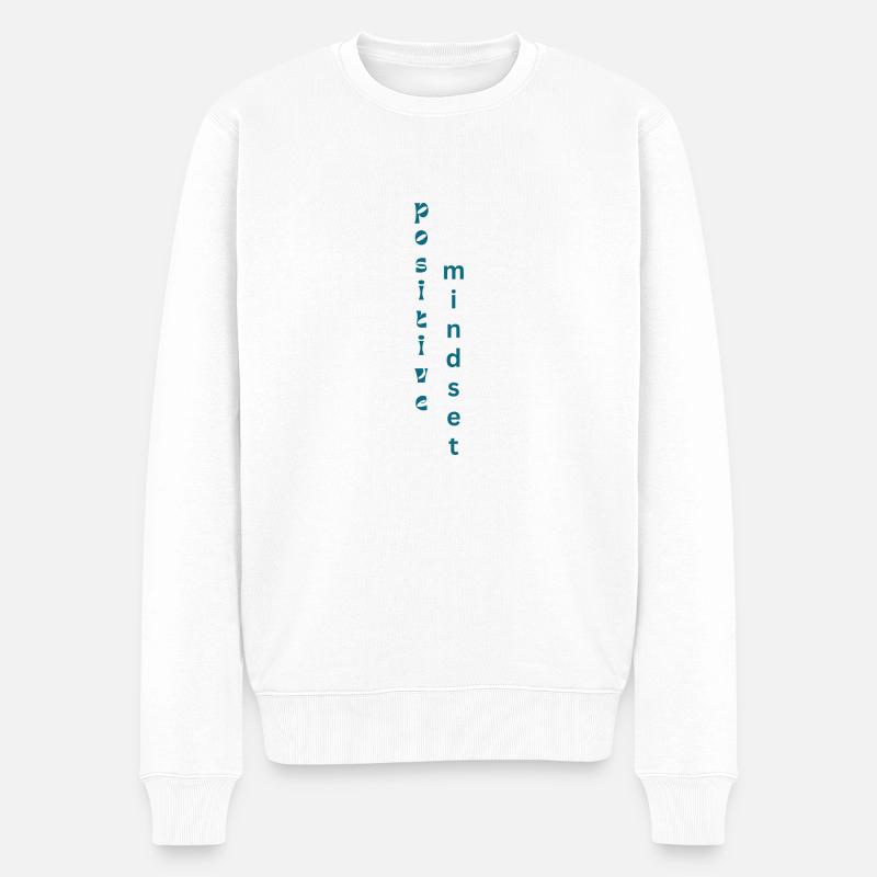 État d’ positif - Pull Premium bio Homme - blanc