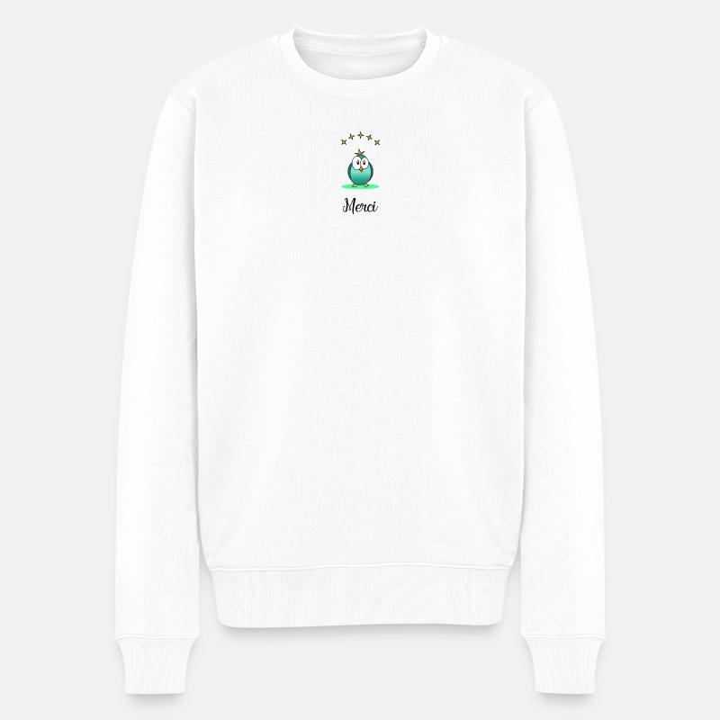 VIELEN DANK. GELIEBTE. MEISTER. DANKE HERRIN - Männer Premium Bio Pullover - Weiß