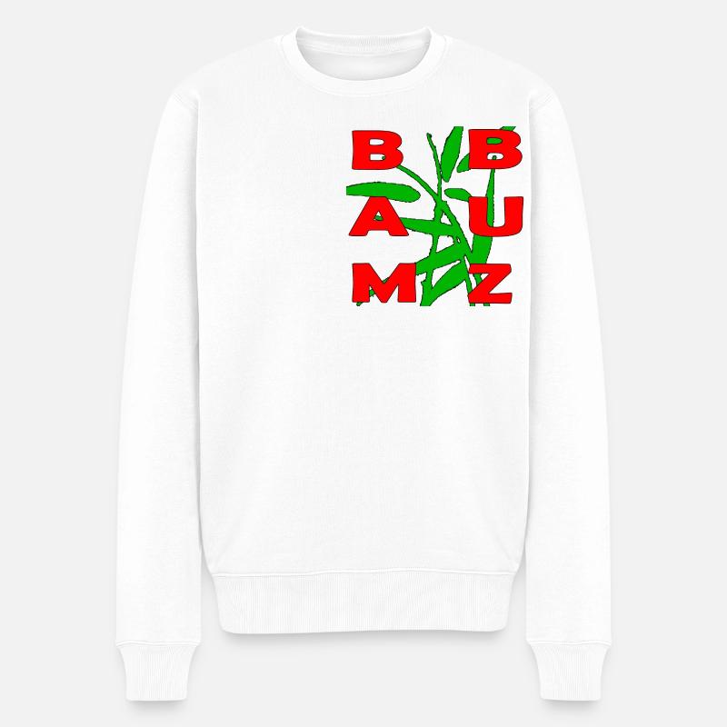 Bambuz merch - Männer Premium Bio Pullover - Weiß