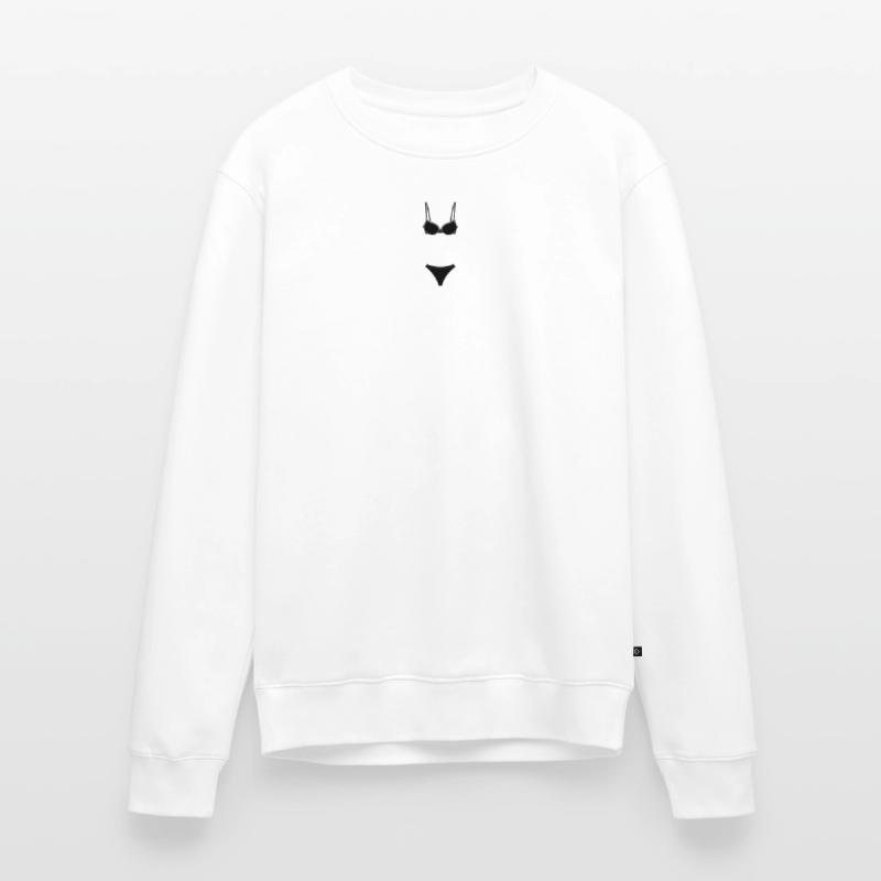 Dessous- oder Bekini-Logo für Geschäft oder Marktstand Männer Premium Bio Pullover