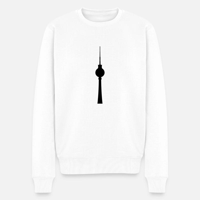 Tour de télévision - Pull Premium bio Homme - blanc