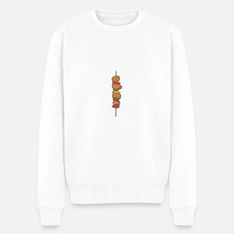 Barbecue Shish Kebab - Pull Premium bio Homme - blanc