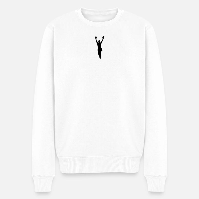 boxe boxe - Pull Premium bio Homme - blanc