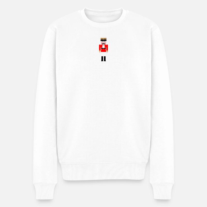 Nussknacker classic Tradition Weihnachten Xmas - Männer Premium Bio Pullover - Weiß