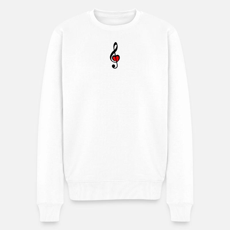 Touche G - Pull Premium bio Homme - blanc