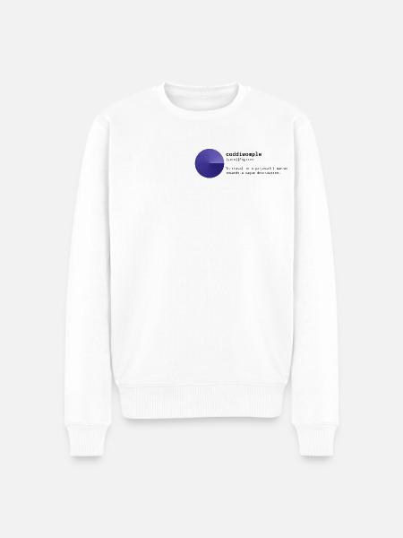 Coddiwomple - Männer Premium Bio Pullover - Weiß