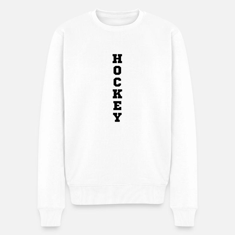 Hockey Original Geschenkidee - Männer Premium Bio Pullover - Weiß