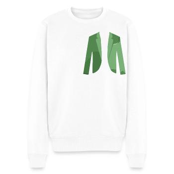 Première ministre - Pull Premium bio Homme - blanc - Devant - Thijin (182cm)