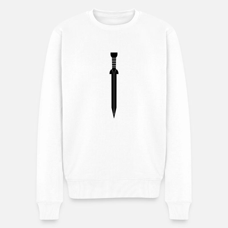 schwert - Pull Premium bio Homme - blanc