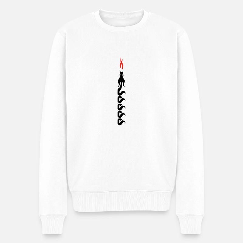 draak - Männer Premium Bio Pullover - Weiß