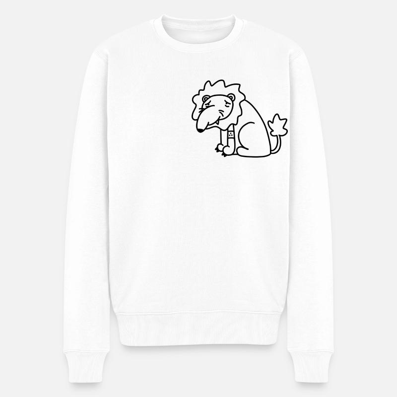 Anti-Zoo Eleven - Männer Premium Bio Pullover - Weiß