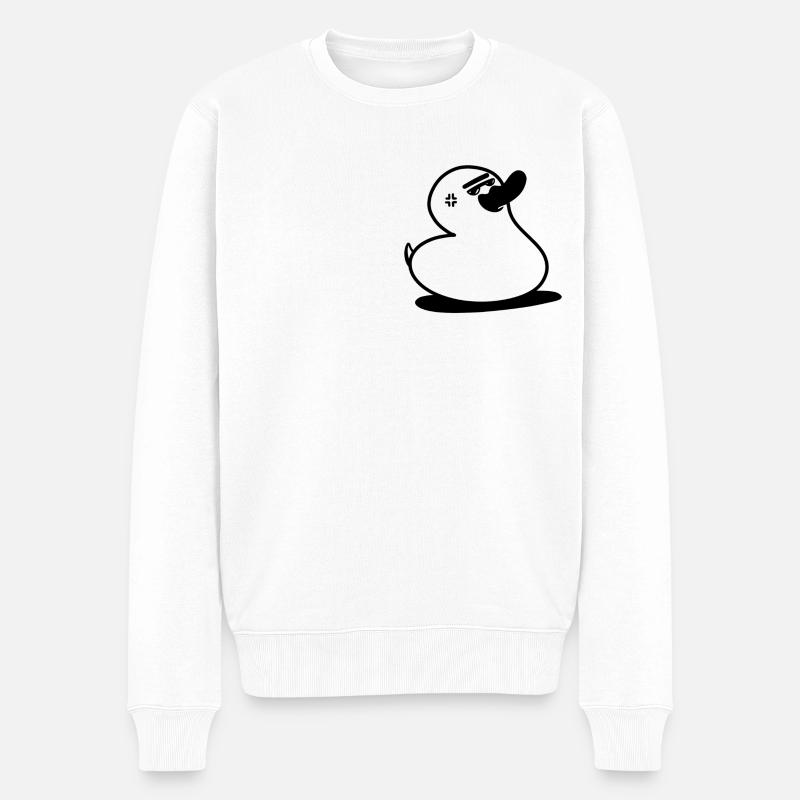 Rubber Duck You - Männer Premium Bio Pullover - Weiß