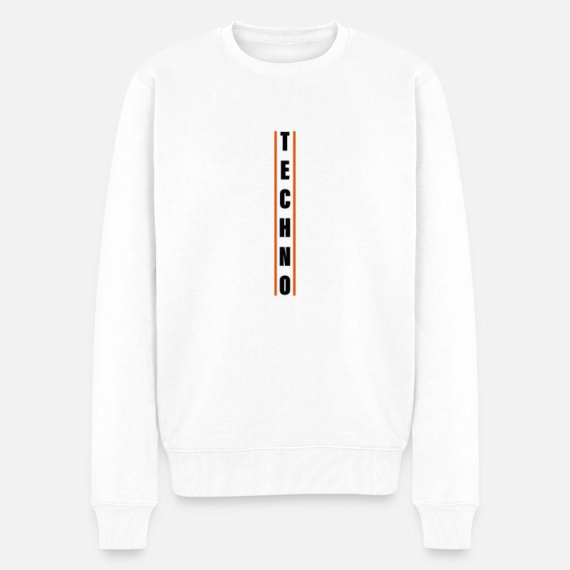 Techno - Pull Premium bio Homme - blanc