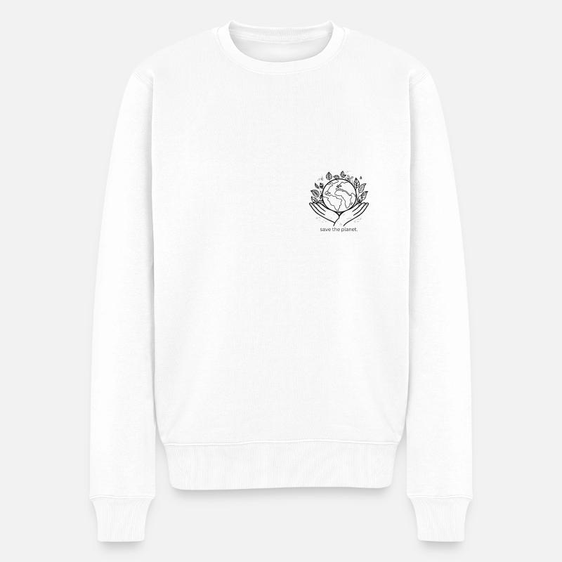 Sauvons la planète. - Pull Premium bio Homme - blanc