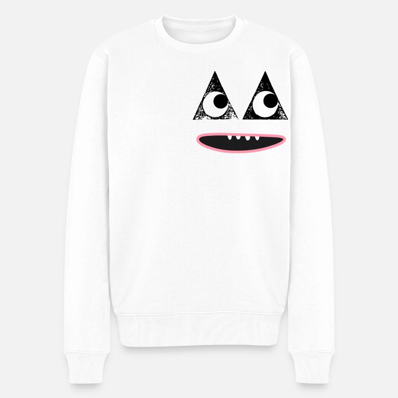 Visage heureux - Pull Premium bio Homme - blanc