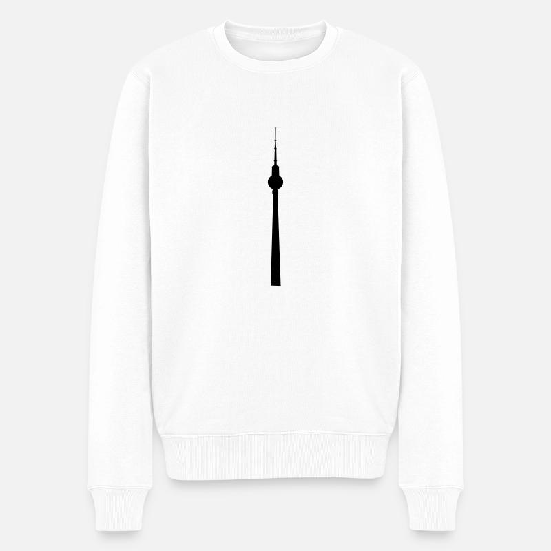 Berliner Fernsehturm - Pull Premium bio Homme - blanc
