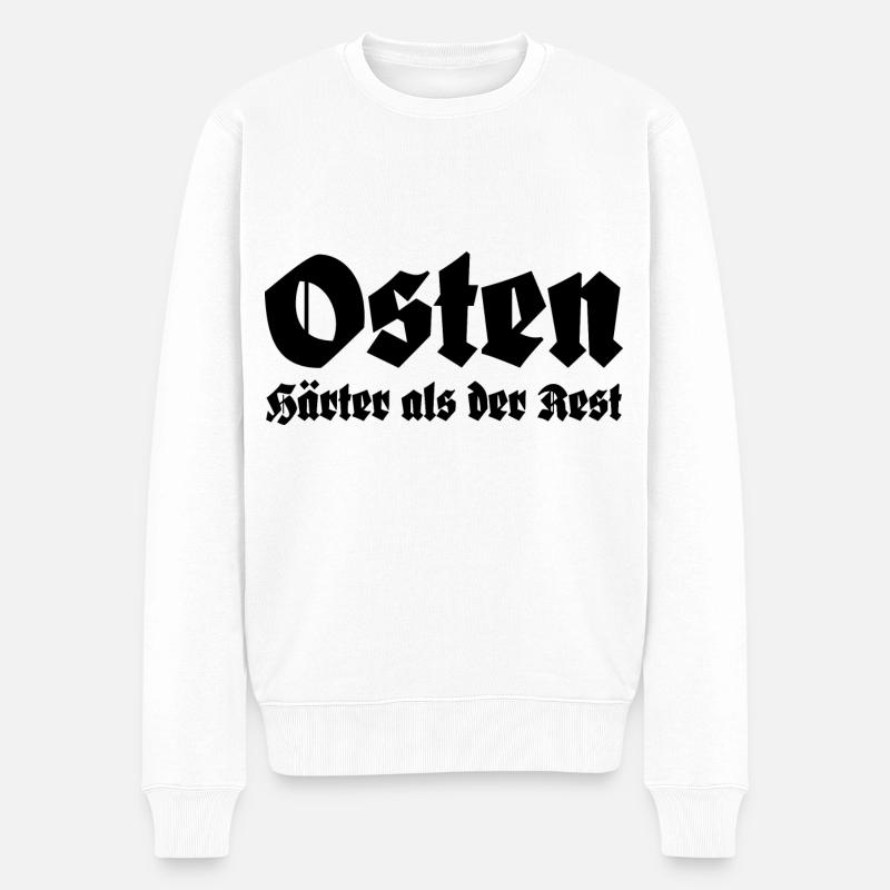 Osten Härter als der Rest - Männer Premium Bio Pullover - Weiß