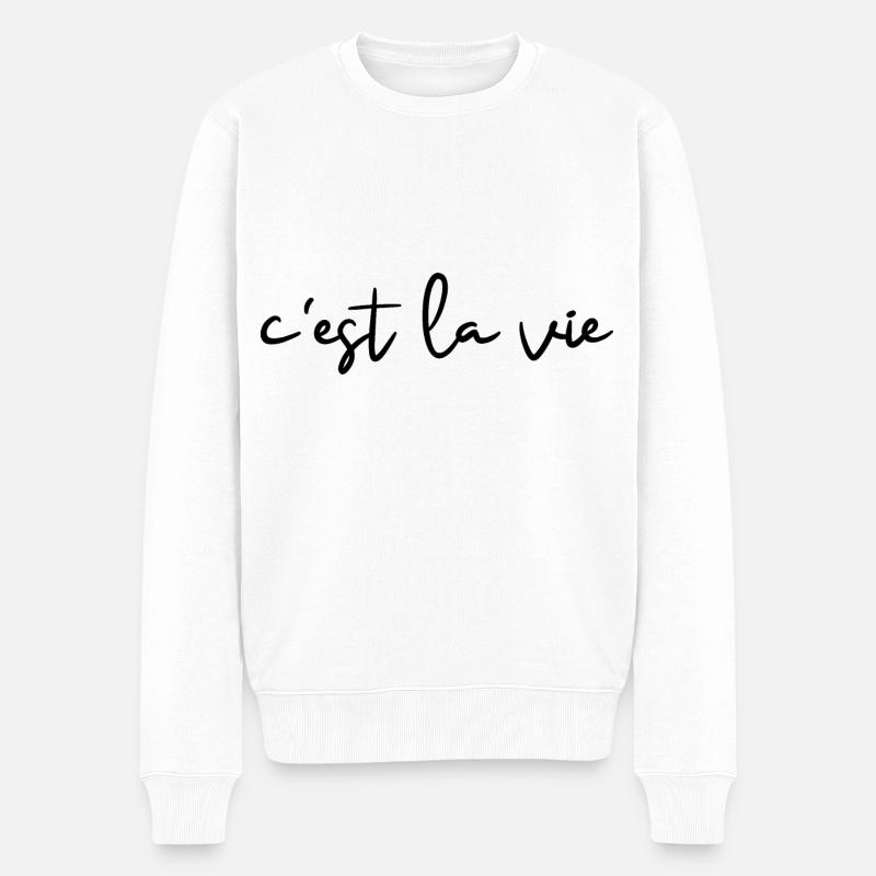 c’est la vie - Pull Premium bio Homme - blanc